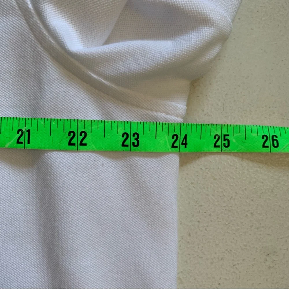 J Crew Factory Mens XXL White Flex Pique Polo Shirt Short Sleeve FLAWS